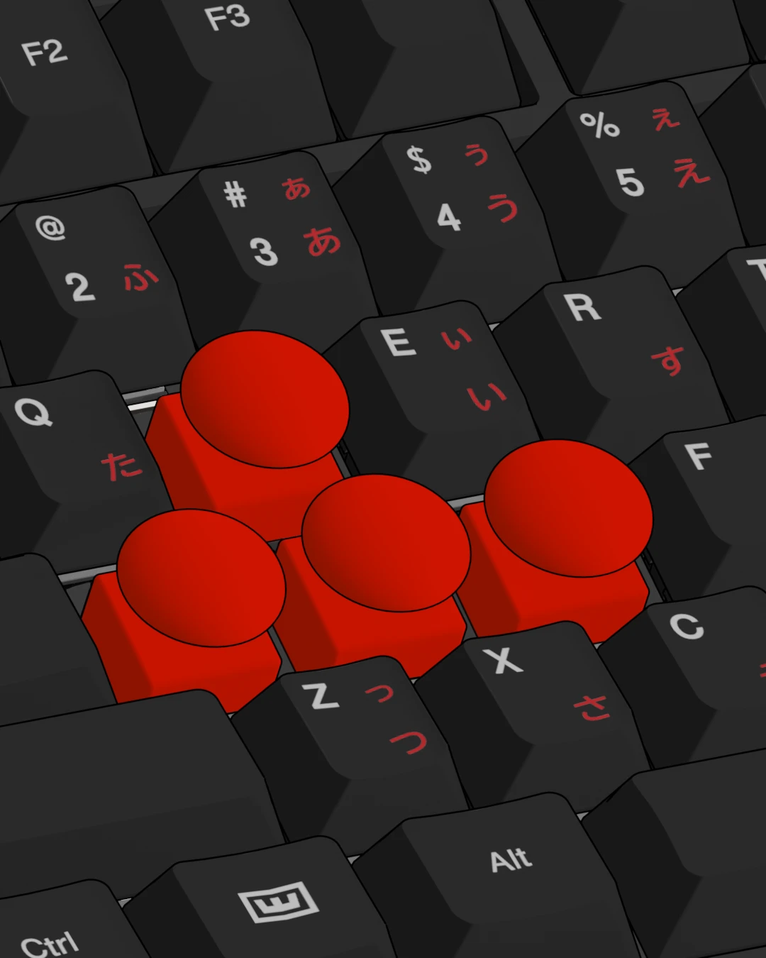 Wooting analogue gamepad input illustration