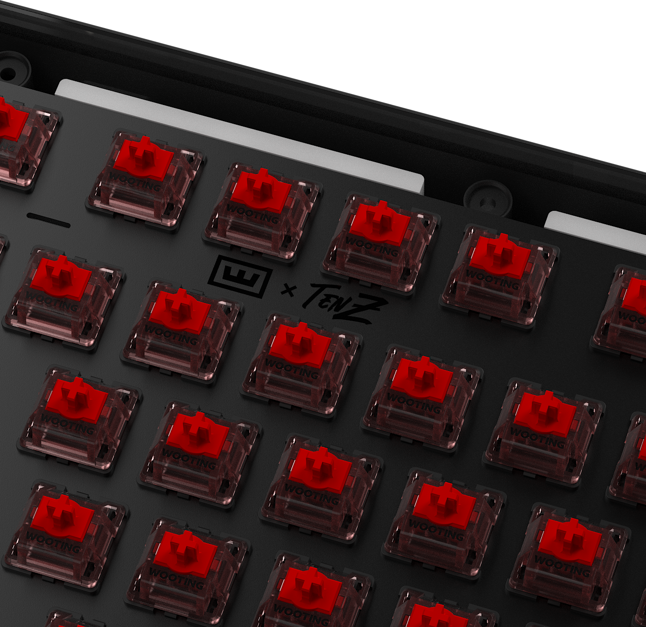 Wooting 80HE TenZ FR4 switch plate