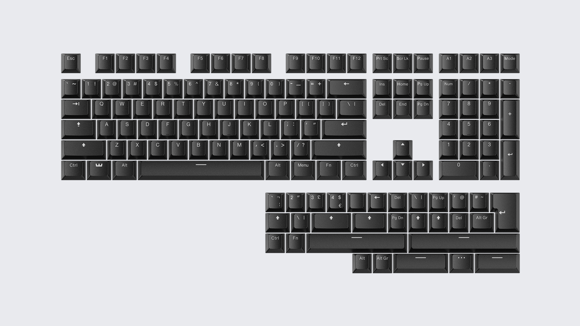 Wooting Double Shot PBT Backlit Keycap Set | Wooting