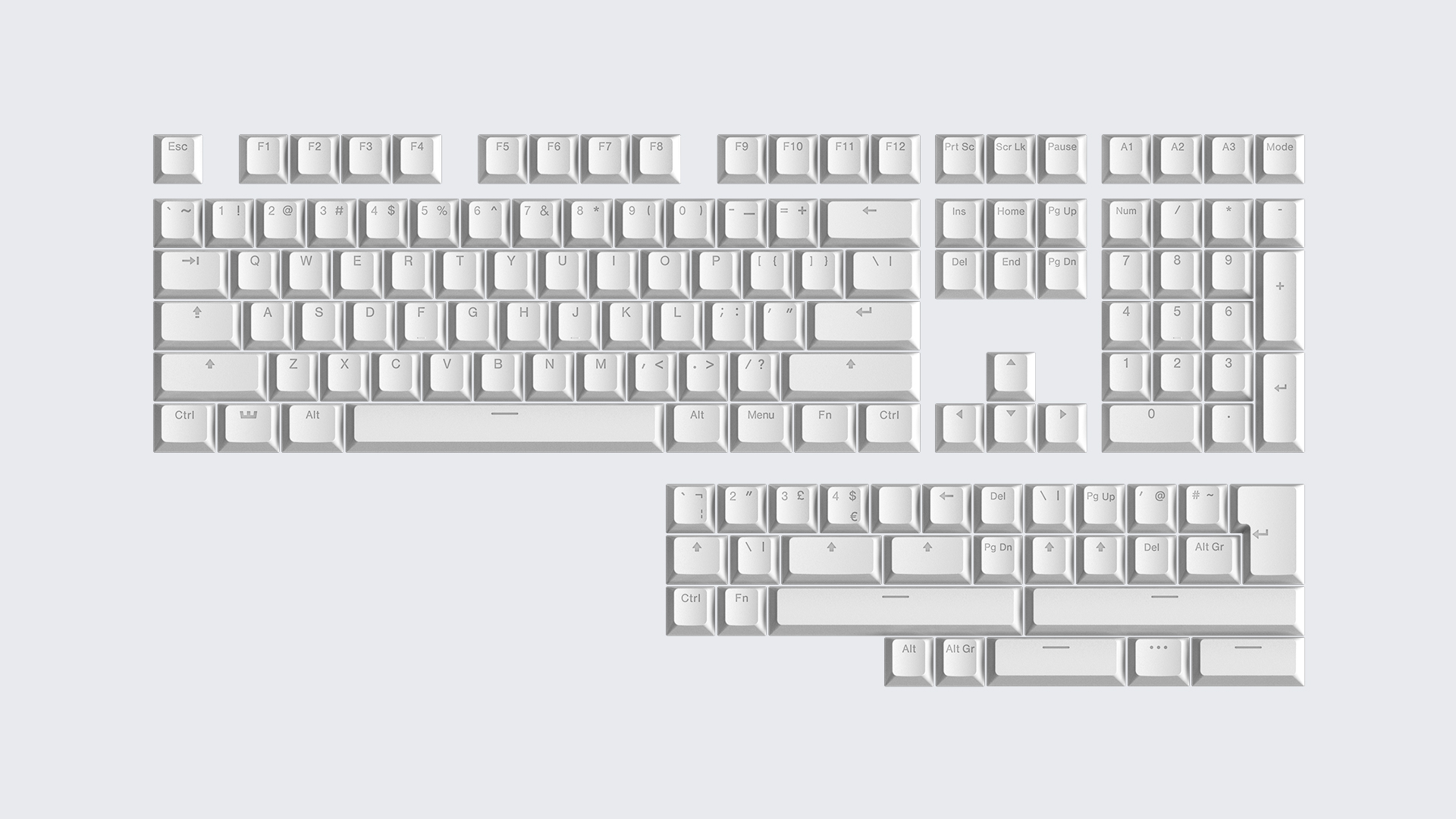 Wooting ダブルショット Backlit PBT キーキャップ Wooting Double Shot PBT Backlit Keycap Set | Wooting