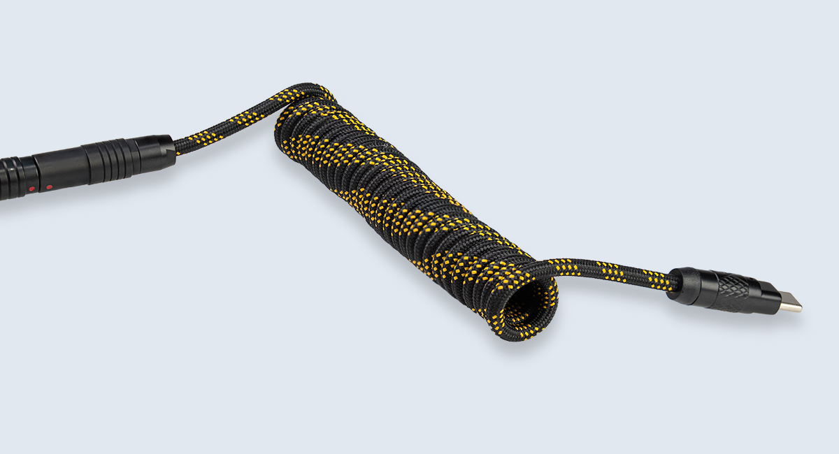 Wooting Detachable USB-C Coiled/Straight Cable Set | Wooting
