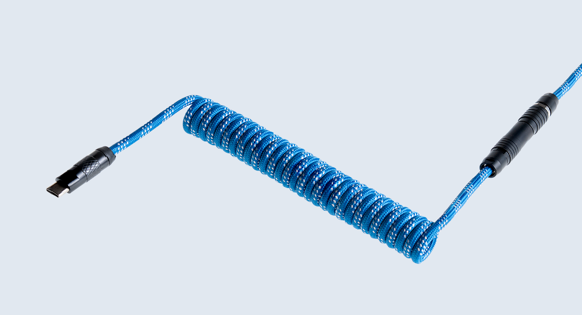 Wooting Detachable USB-C Coiled/Straight Cable Set | Wooting