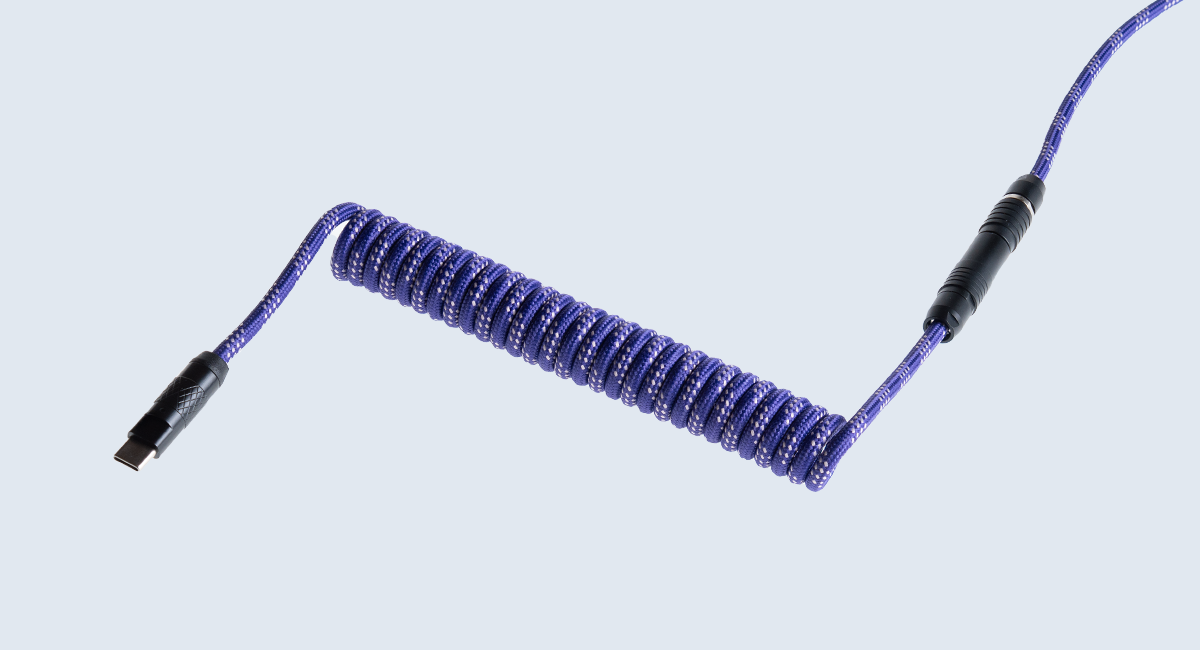 Wooting Detachable USB-C Coiled/Straight Cable Set | Wooting
