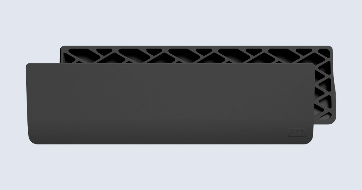 wooting 80 he Zinc White➕ Wrist Rest Wooting 80HE Raw Zinc + White Wooting PBT Keycaps + White